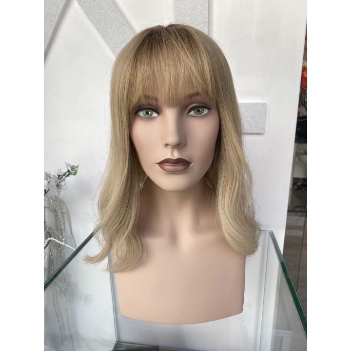 Mezza Parrucca Toupet Infoltitore con clip capelli veri remy