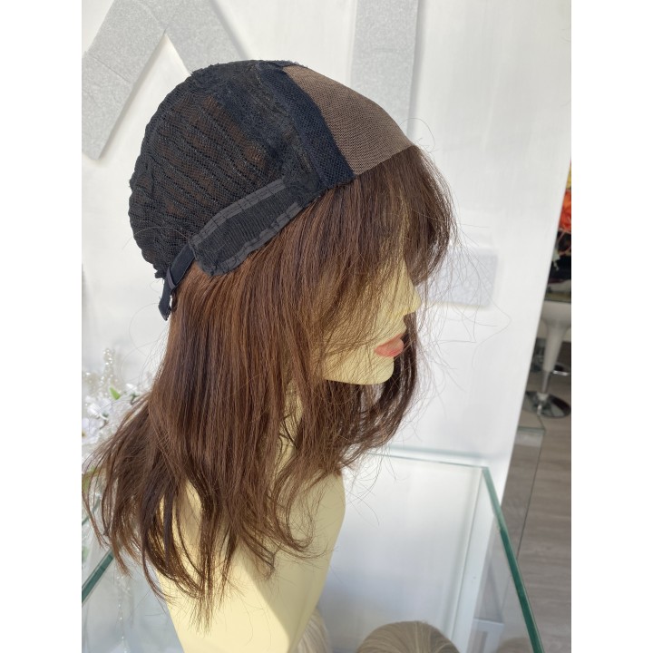 Parrucca di capelli veri Remy lisci Mossi o Ricci capelli brasiliani