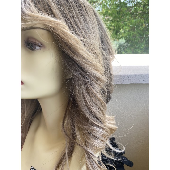 Parrucca capelli veri Remy Europei Colore biondo freddo su misura