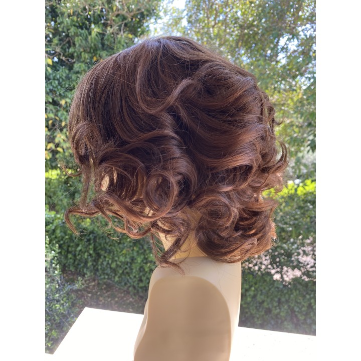 Parrucca di capelli veri Remy taglio scalato su capelli brasiliani