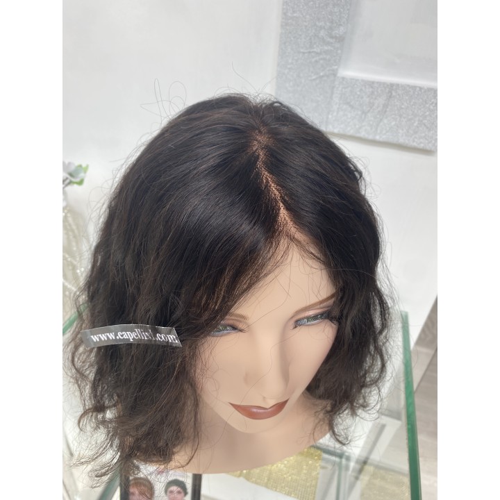 Parrucca di capelli veri Remy taglio scalato su capelli brasiliani