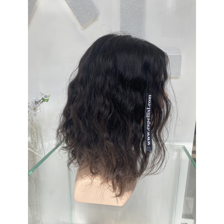 Parrucca di capelli veri Remy taglio scalato su capelli brasiliani