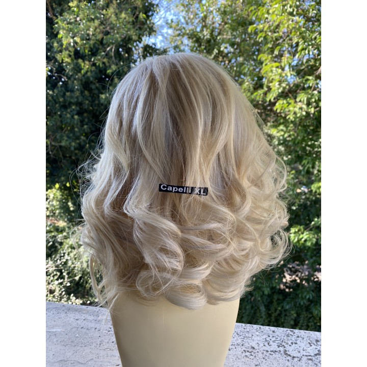 Parrucca 100%  capelli veri remy umani Biondo platino capelli Europei