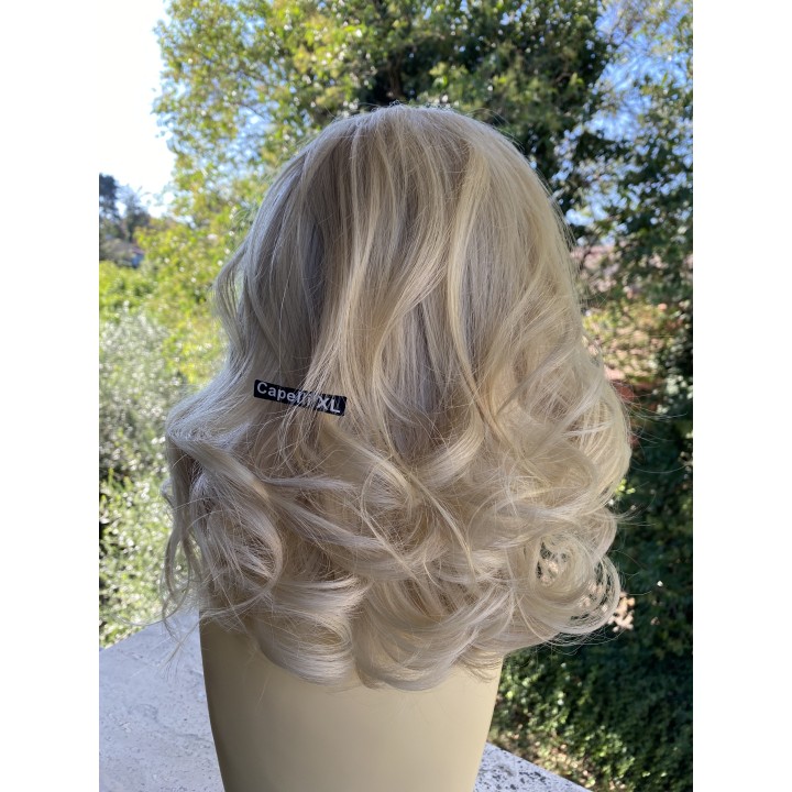 Parrucca 100%  capelli veri remy umani Biondo platino capelli Europei
