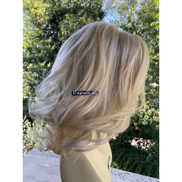 Parrucca 100%  capelli veri remy umani Biondo platino capelli Europei