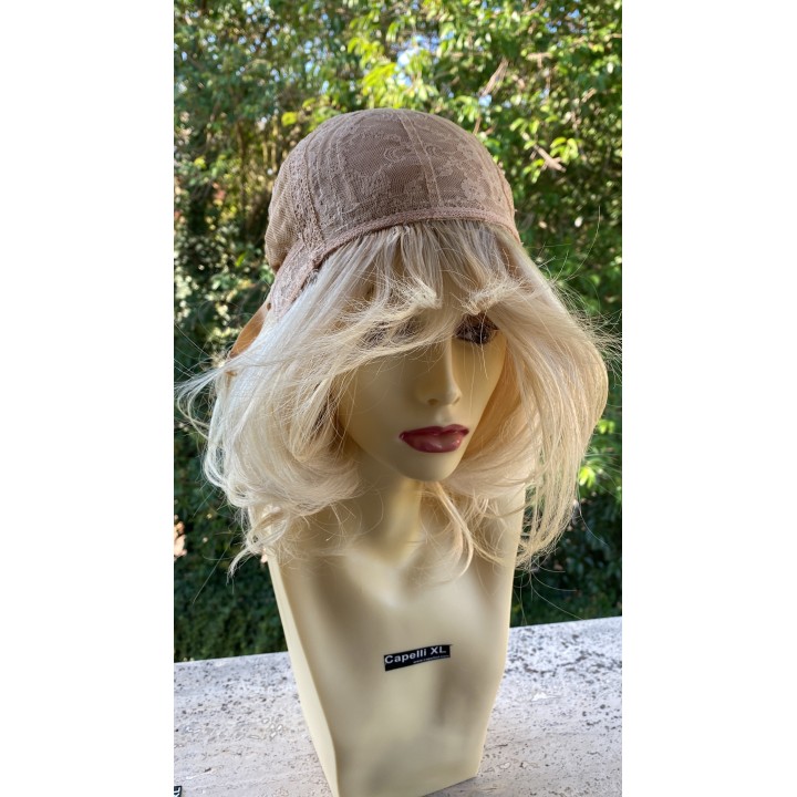 Parrucca 100%  capelli veri remy umani Biondo platino capelli Europei