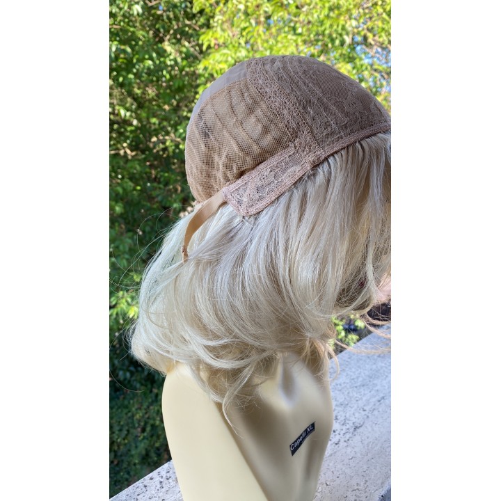 Parrucca 100%  capelli veri remy umani Biondo platino capelli Europei