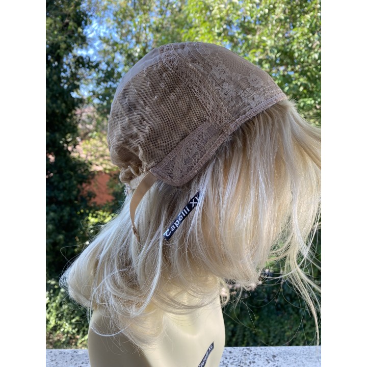 Parrucca 100%  capelli veri remy umani Biondo platino capelli Europei