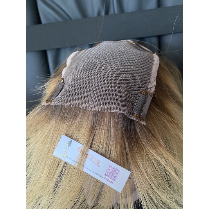 Toupet Modello 1333 Colore sfumato con Clip | Capelli XL