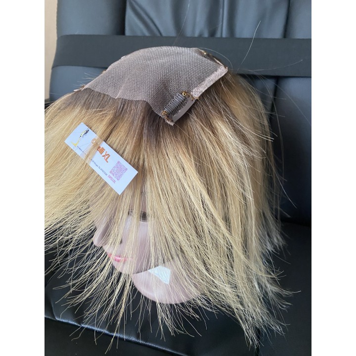 Toupet Modello 1333 Colore sfumato con Clip | Capelli XL