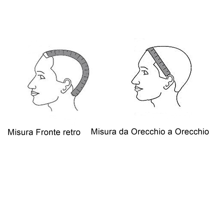 Parrucca su misura capelli veri Remy vergini brasiliani Capelli ricci