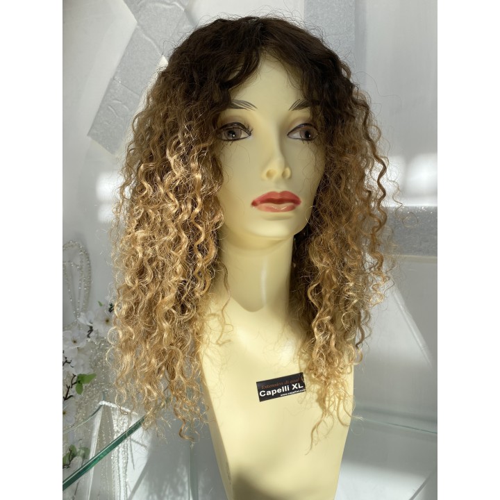 Parrucca su misura capelli veri Remy vergini brasiliani Capelli ricci