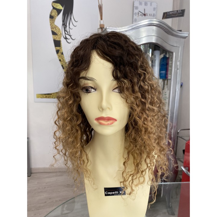 Parrucca su misura capelli veri Remy vergini brasiliani Capelli ricci