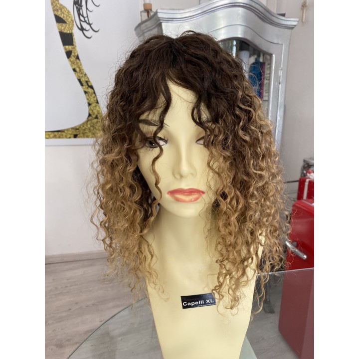 Parrucca su misura capelli veri Remy vergini brasiliani Capelli ricci