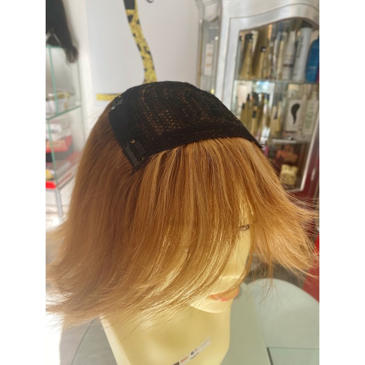 Toupet biondo infoltimento con clip capelli veri remy capelli europei