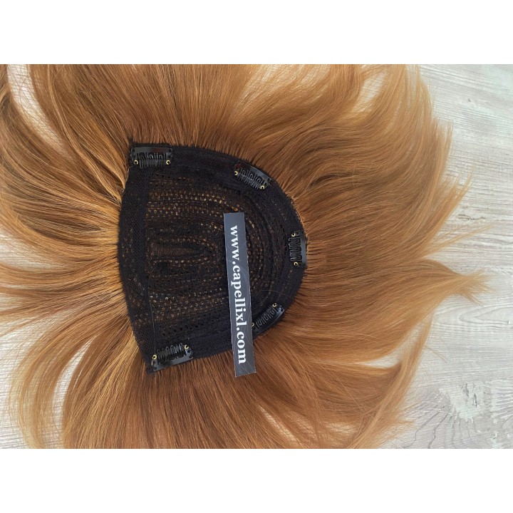 Toupet biondo infoltimento con clip capelli veri remy capelli europei
