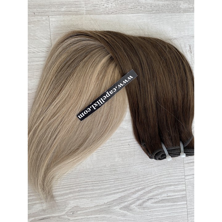 Capelli veri remy cuciti balayage sfumati
