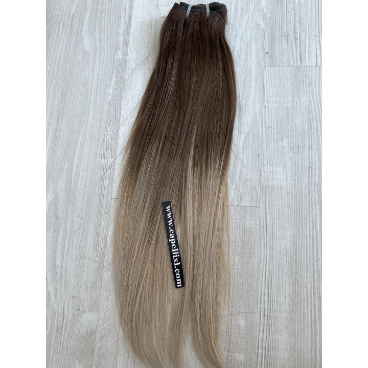 Capelli veri remy cuciti balayage sfumati