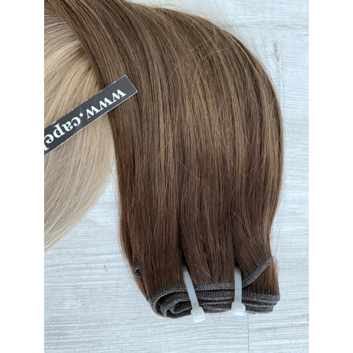 Capelli veri remy cuciti balayage sfumati
