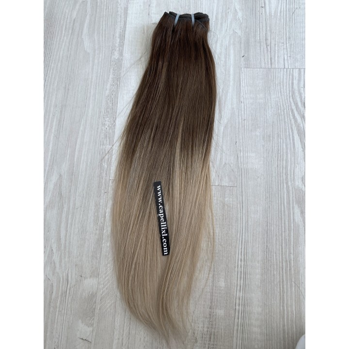 Capelli veri remy cuciti balayage sfumati