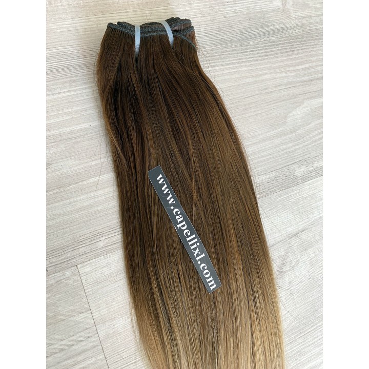 Capelli veri remy cuciti balayage sfumati