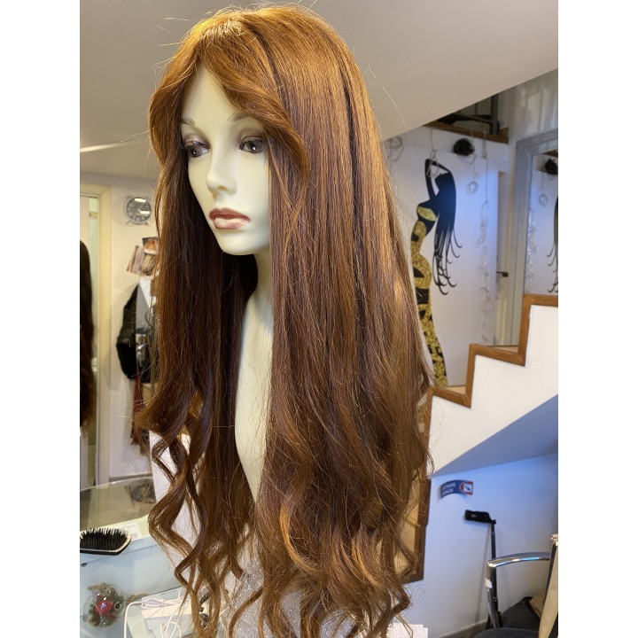 Parrucca di capelli veri remy Mono filamento totale full lace