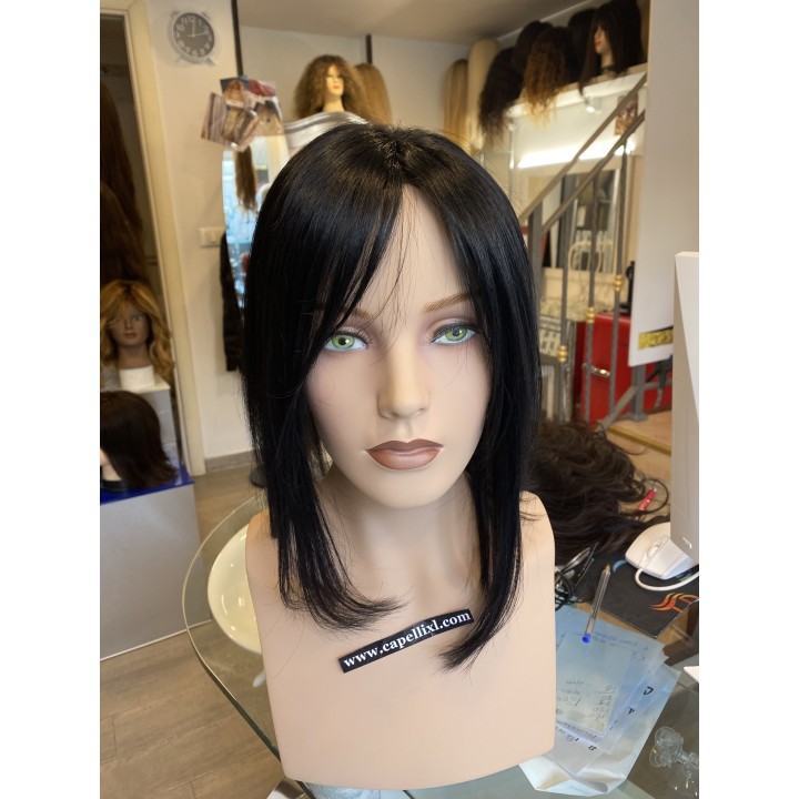 Toupet Modello 1305 | Infoltitore Artigianale in Capelli Veri Remy | Capelli XL