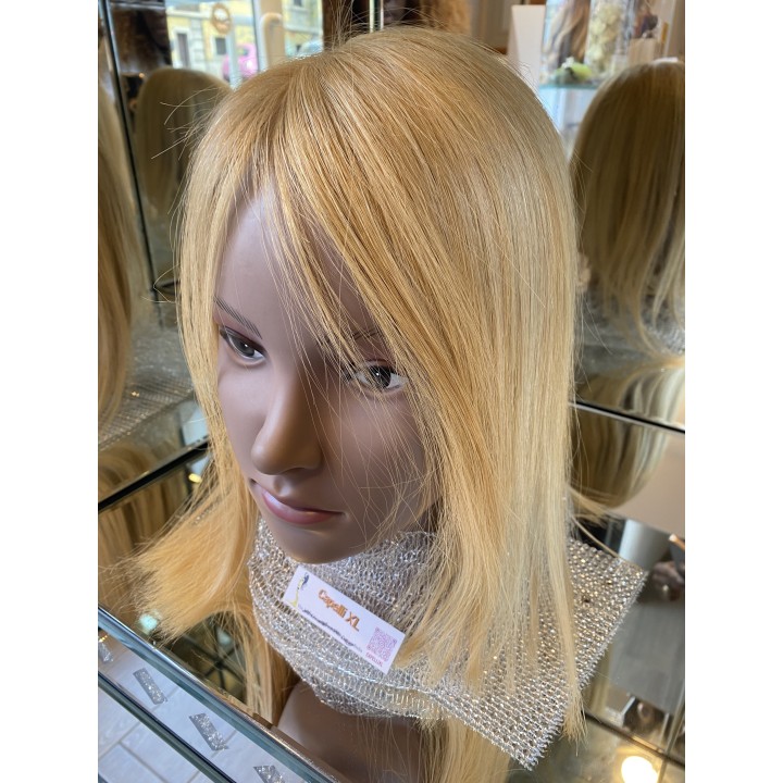 Toupet XL da donna con clip capelli veri remy  Europei calotta di 10 x 13 cm