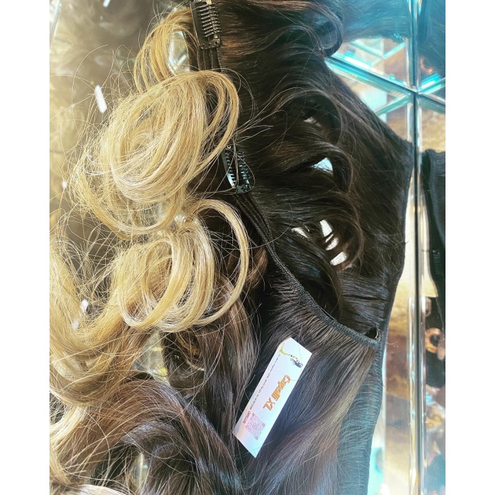 Extension XL di capelli veri remy Indiani Colore balayage