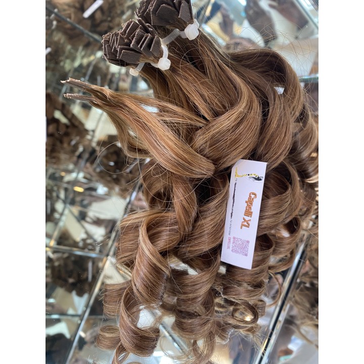 Ciocche XL capelli veri remy, Biondo 7 con riflessi biondo 9 Microring