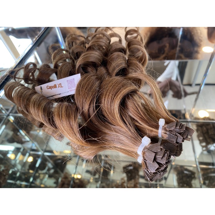 Ciocche XL capelli veri remy, Biondo 7 con riflessi biondo 9 Microring