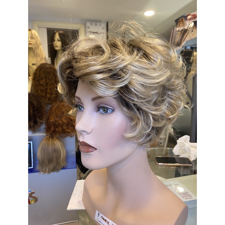 Parrucca Sintetica Taglio Corto Bionda per Signora
