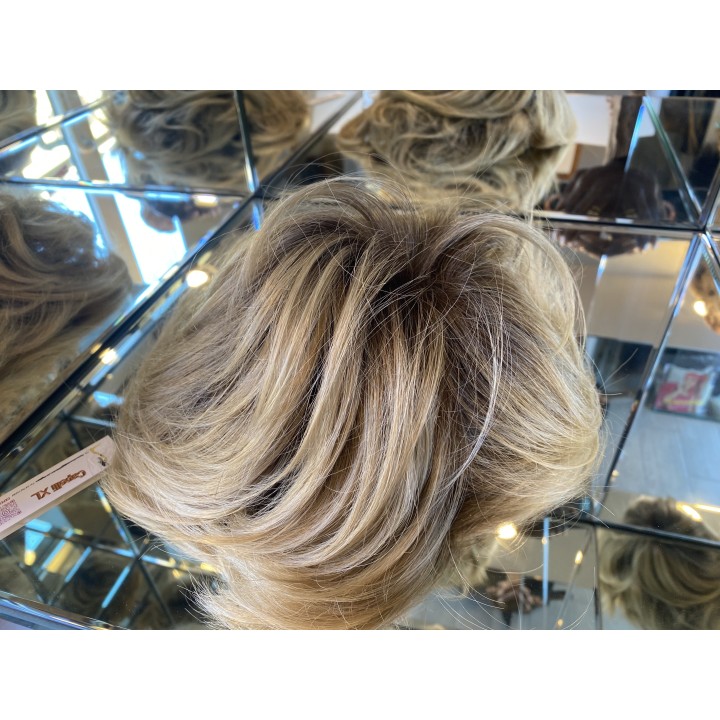 Parrucca Semi-Sintetica Full Lace bionda per signora Taglio corto
