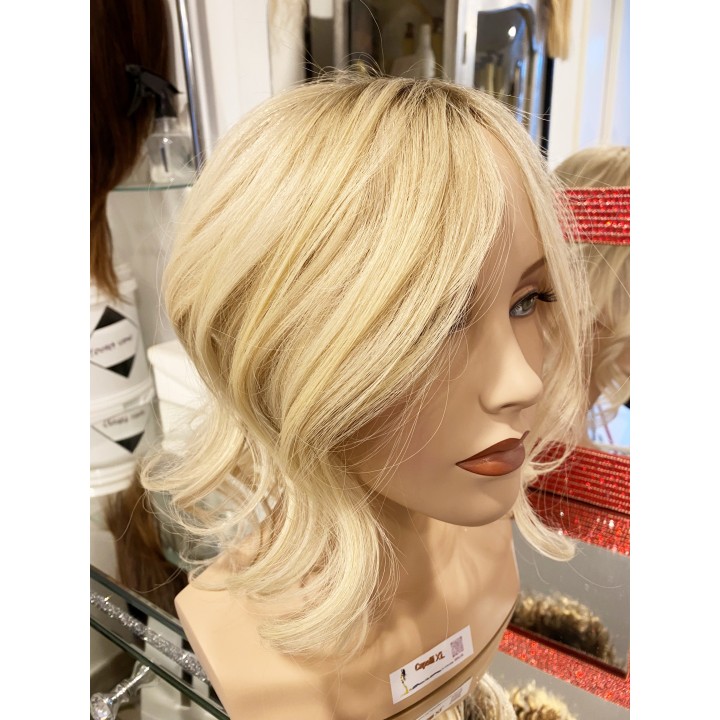 Toupet XL da donna con clip capelli veri remy  Europei calotta di 15cm x 18cm Infoltitore XL Toupet Donna con Frangia