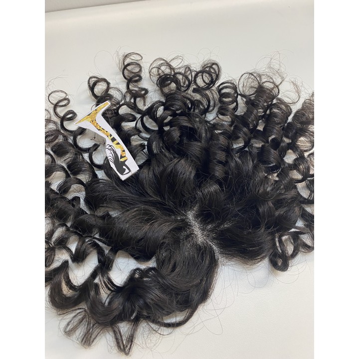 Toupet, Chiusura con clip Capelli veri remy Top closure  vari colori