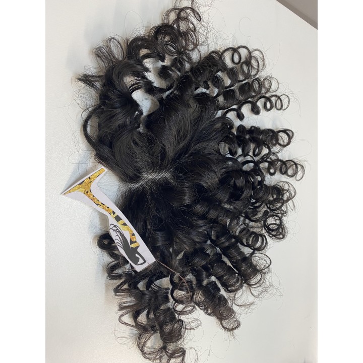 Toupet, Chiusura con clip Capelli veri remy Top closure  vari colori