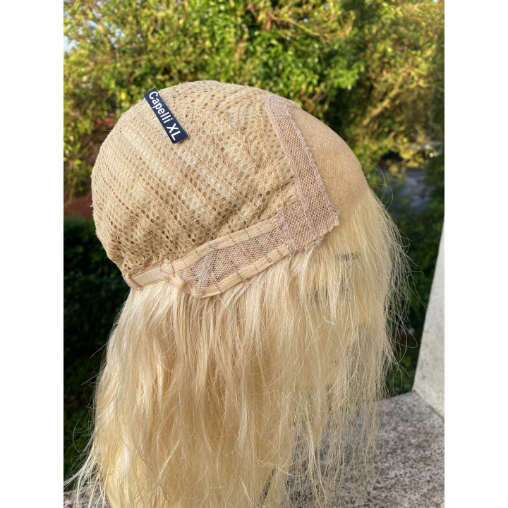 Parrucca 100%  capelli veri remy umani Biondo platino capelli Europei