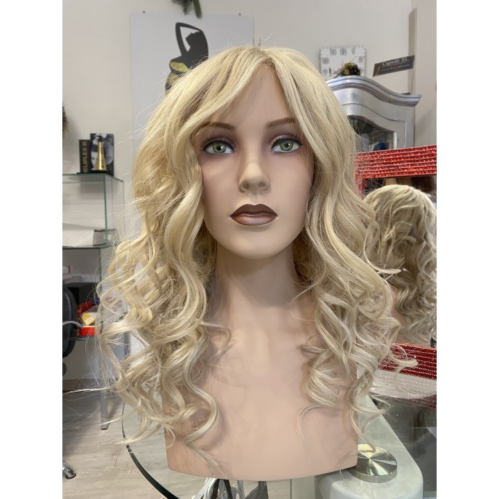 Parrucca 100%  capelli veri remy umani Biondo platino capelli Europei
