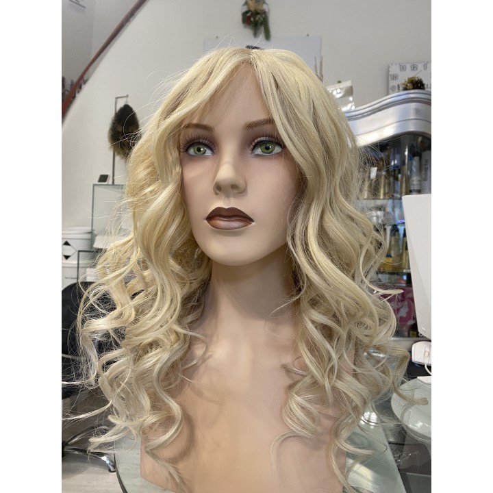 Parrucca 100%  capelli veri remy umani Biondo platino capelli Europei