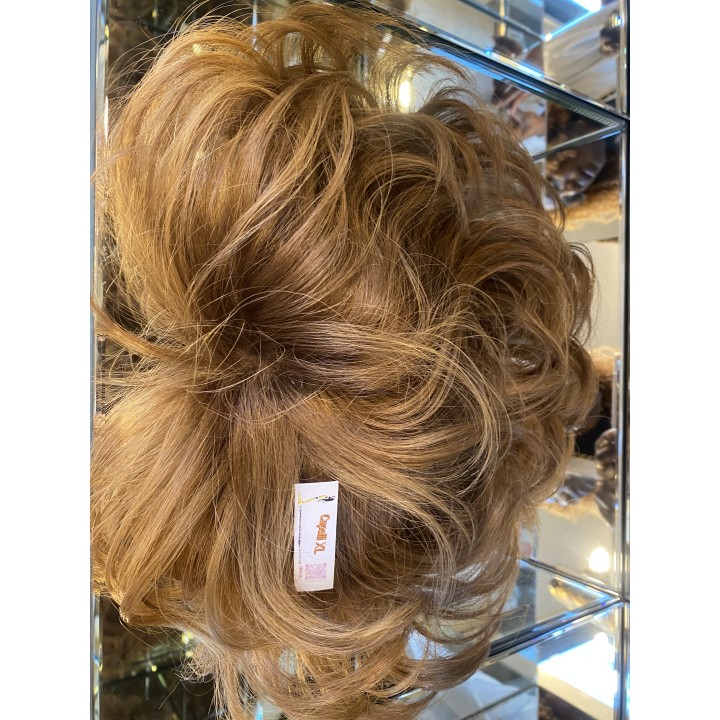 Toupet XL da donna con clip capelli veri remy  Europei calotta di 12 x 16 cm