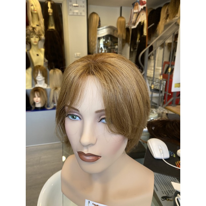 Toupet XL da donna con clip capelli veri remy  Europei calotta di 12 x 16 cm