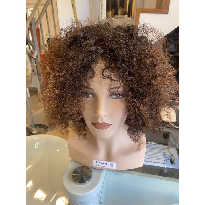 Parrucca di capelli veri Remy ricci brasiliani 100% capelli umani