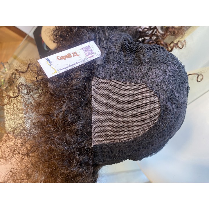 Parrucca di capelli veri Remy ricci brasiliani 100% capelli umani