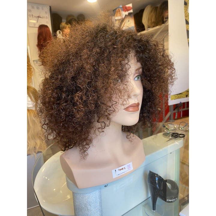 Parrucca di capelli veri Remy ricci brasiliani 100% capelli umani