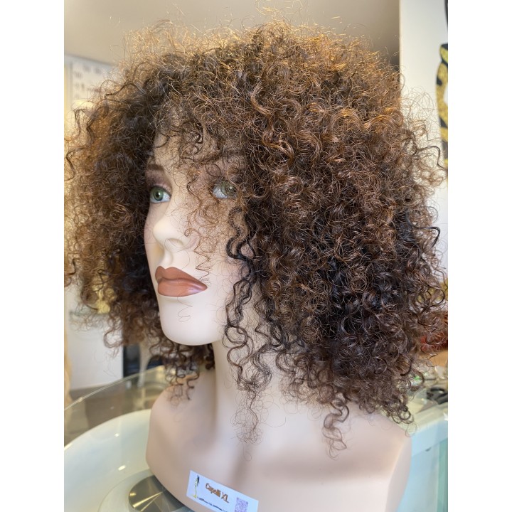 Parrucca di capelli veri Remy ricci brasiliani 100% capelli umani