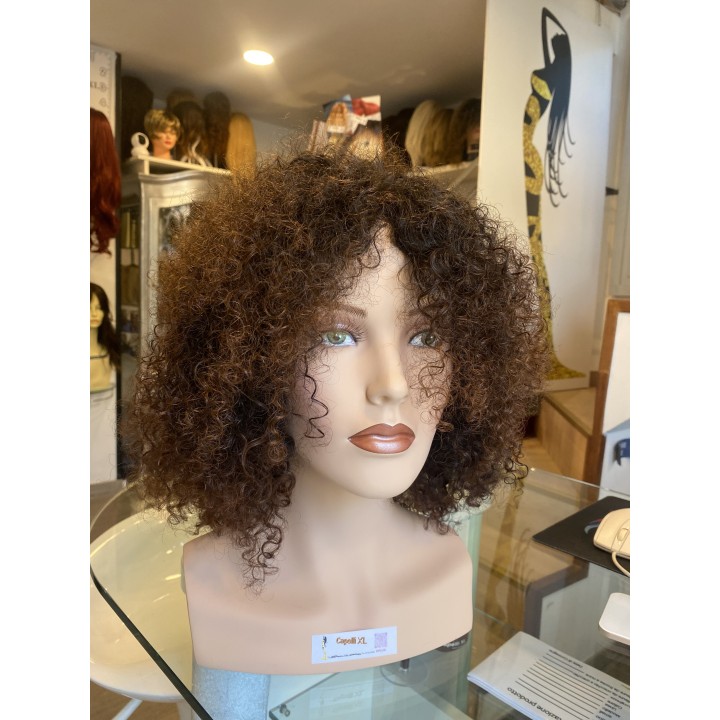 Parrucca di capelli veri Remy ricci brasiliani 100% capelli umani