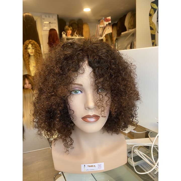 Parrucca di capelli veri Remy ricci brasiliani 100% capelli umani