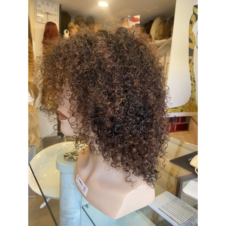 Parrucca di capelli veri Remy ricci brasiliani 100% capelli umani