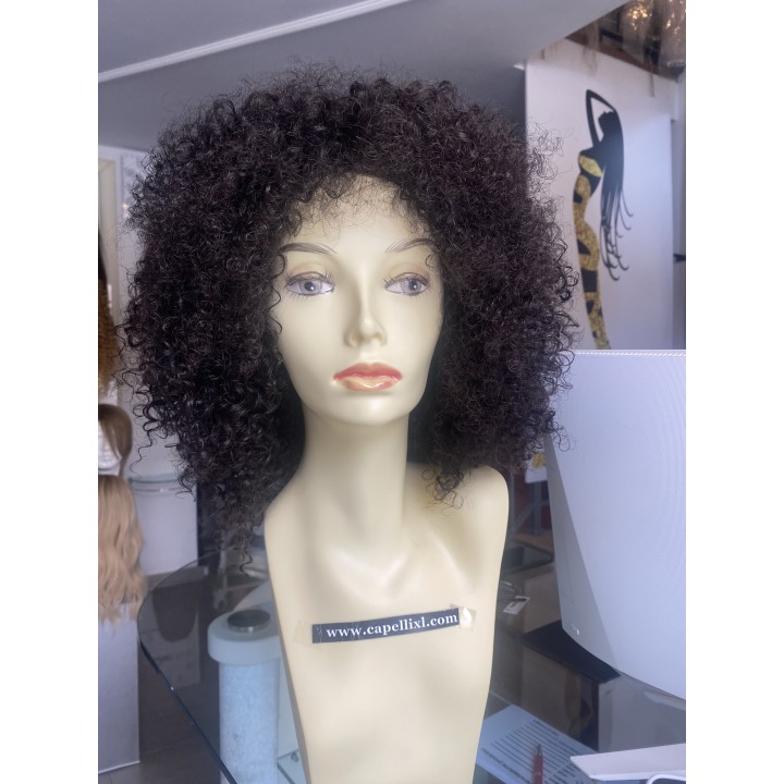 Parrucca di capelli veri remy Brasiliani riccio forte riccio crespo