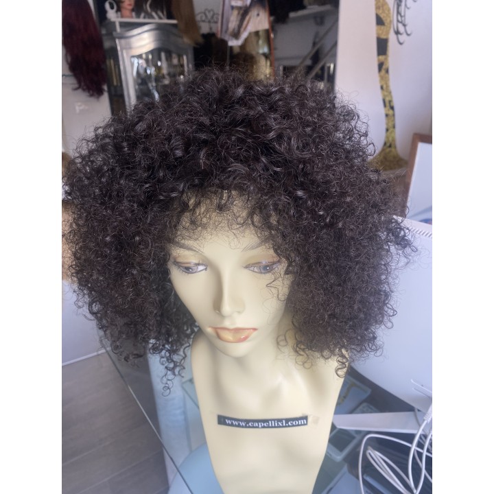 Parrucca di capelli veri remy Brasiliani riccio forte riccio crespo